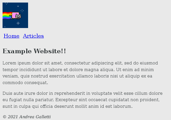 example website